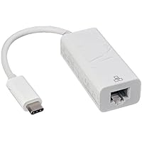Nippon Labs USB 3.1 Type C Male to Gigabit Ethernet Female Adapter, White 30UC-CGB