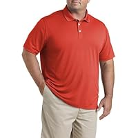 DXL Big + Tall Essentials Men's Big and Tall Solid Golf Polo Shirt