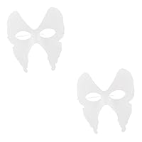 BESTOYARD 12 pcs DIY butterfly mask kid masks kids mask masks for kids mask for kids white pulp halloween child