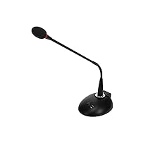 Monoprice Commercial Audio Desktop Paging Microphone with On/Off Button (No Logo),Black