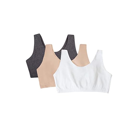  Fruit Of The Loom Womens Built Up Tank Style Sports Bra  Value Pack