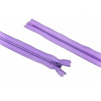 YKK Nylon Closed End Dress Zip 10cm Lilac - per zip