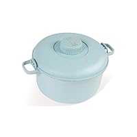 Handy Gourmet Eco Friendly Microwave Pressure Cooker - Easy Microwave Cooking - Easy & Fast Microwave Cookware for Rice, Chicken, Pasta, and More - Non-Toxic & Bio-degradable Material (Teal)