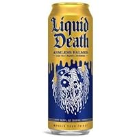 Liquid Death DEAD BILLIONAIRE (Pack of 24) (1 Case) 19.2oz Cans Tea Lemonade Agave Vitamins 568ml Per (Includes 24 Individual 19.2oz Cans of Dead Billionaire)
