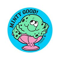 Minty Good!/Mint Ice Cream Scent Retro Stinky Stickers by Trend; 24/Pack - Authentic 1980s Designs!