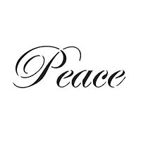 Peace Stencil by StudioR12 | Elegant Script Word Art - Reusable Mylar Template | Painting, Chalk, Mixed Media | Use for Journaling, DIY Home Decor - STCL1134 (7.5