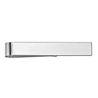 8mm 14k White Gold Engravable Mens Polished Tie Bar Jewelry Gifts for Men