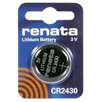 Renata #CR2430 Lithium Coin Battery 3V Blister Card Packaged for Peg Hook Durable New