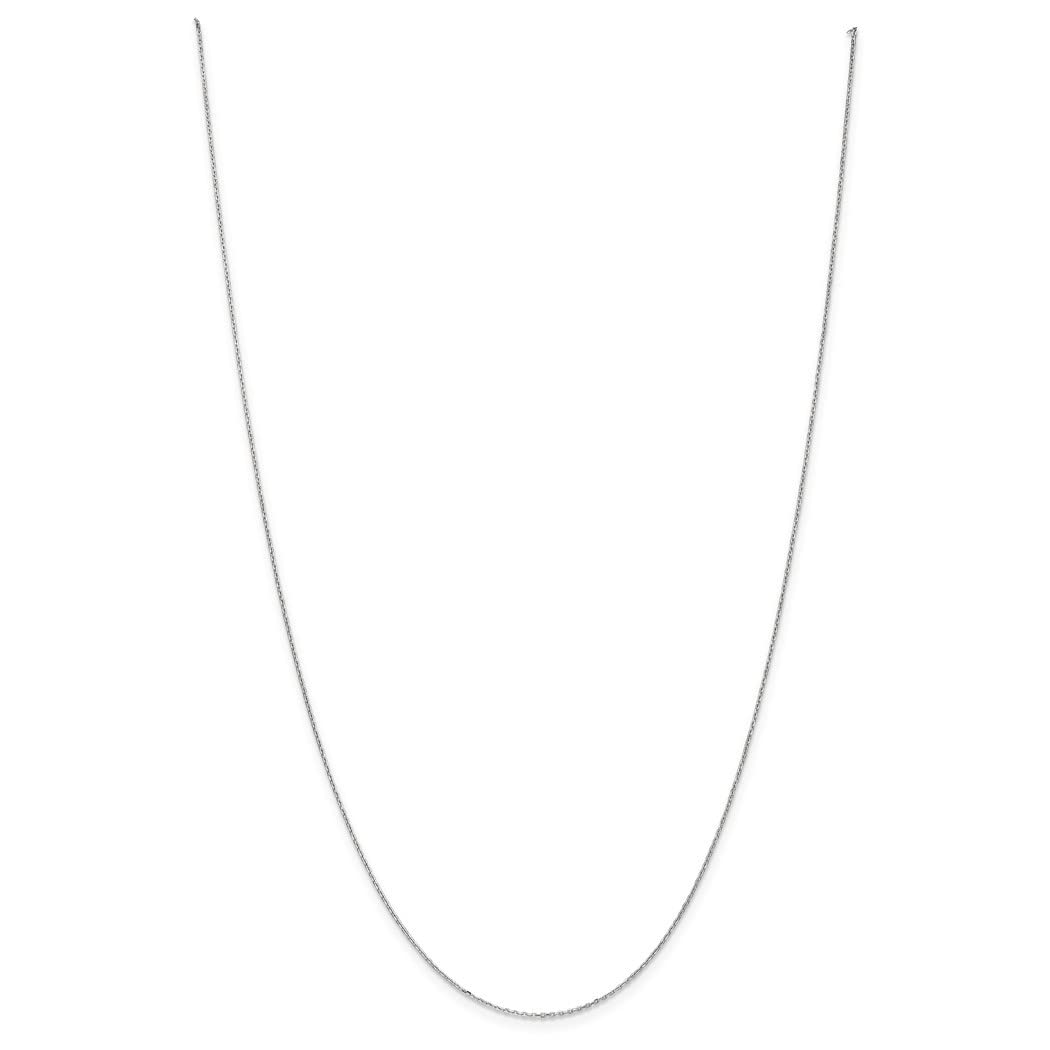 10k Gold Sparkle Cut Cable Chain Necklace Jewelry Gifts for Women in Yellow Gold White Gold Choice of Lengths 14 16 18 20 24 and Variety of mm Options