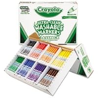 Crayola Washable Markers Classpack Arts & Crafts 200ct 8 Colors Conical Tip Arts & Crafts Bin588200 Crayola Llc