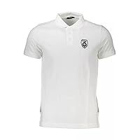 Chic White Embroidered Polo for Men's Men