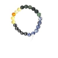 Jet New Authentic Combination Crystal Beads Bracelet for Diabetes Healing Balancing Chakra Healthy Resolving Stress Relief (Diabetes)