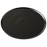 Set of 5 Black Pizza Plates (Large) 12.5 x 0.7 inches (31.8 x 1.8 cm), 33.9 oz (1,040 g), Baking Oven Wear, Hotel, Restaurant, Western Tableware, Restaurant, Commercial Use
