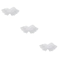 BESTOYARD 3 pcs Wing Doll Funny Dressing Game Mini Doll Costumes Dollhouse Accessories Doll playset Toy Mini Hats Decorations Doll House Accessory Party Layout Prop Apparel White Make up