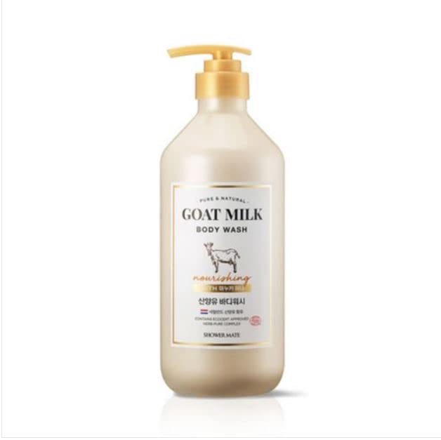 Shower Mate Goat Milk Body Wash- 27 fl oz/ 800mL (Manuka Honey), 27 Fl Oz (Pack of 1)