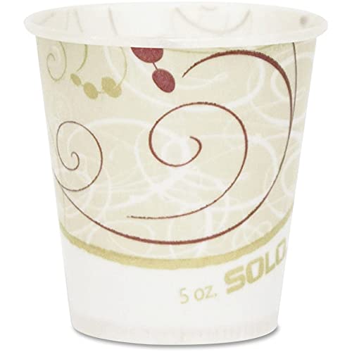 SOLO Cup Company R53SYMCT Paper Water Cups, Waxed, 5 oz (Case of 3,000)