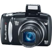 Canon Powershot SX120 IS 10MP Digital Camera (Black) (Renewed)