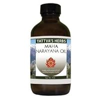 Maha Narayana Oil - Organic Non GMO Traditional Ayurvedic Formula - 52 Herbs - Nourishes, Strengthens, Tones Muscles and Joints - 4 oz. from Tattva's Herbs