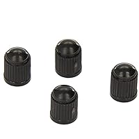 4pcs Plastic Tyre Dust Caps Tire Stems for Car Motorbike Trucks Bike and Bicycle (12.4x10mm Black) Practical Design