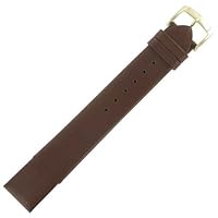 20mm Mens Brown Cowhide Leather Watch Band Speidel