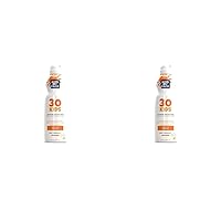 Kiss My Face Kids Mineral Continous Spray SPF 30, Water-Resistant Mineral Spray, Air Powered Sunscreen Spray For Kids, Reef-Friendly & Cruelty-Free, 6 fl Oz Spray Can (Packaging May Vary) (Pack of 2)