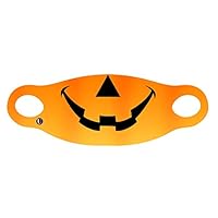 Adult Reusable Face Cover with 1/8th Inch Foam - Pumpkin Face Mask Design