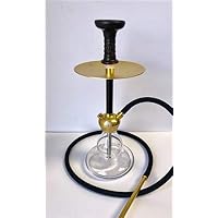 MOB Rex Carbon Fiber Hookah Pipe - Distinctive Design with 2 Interchangeable Stem Colors – Designed for The Ultimate Smoking Experience (Gold)