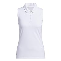 adidas Women's Ultimate365 Solid Sleeveless Polo Shirt