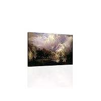 Bierstadt- Rocky Mountain Landscape - CANVAS OR PRINT WALL ART (Canvas - 12 x 18)