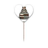 Traditioanal Japanese Kyoto Toothpick Flags Heart Lable Cupcake Picks