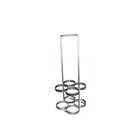 FWF Oxygen Rack W/Milk Man Style Handle/Floor MOUNTABLE Holds 4 (D OR E Style) CYLINDERS Diameter 4.3