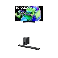 LG C3 Series 48-Inch Class OLED evo Smart TV OLED48C3PUA, 2023 Sound Bar and Wireless Subwoofer S90QY - 5.1.3 Ch, 570 Watts Output, Home Theater Audio with Dolby Atmos, DTS:X, and IMAX Enhanced