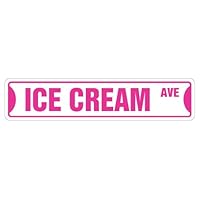 ICE CREAM Street Sign shop lover new store scoop | Indoor/Outdoor |  24