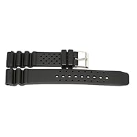 18MM Black Rubber Heavy Duty Divers Sport Watch Band Strap FITS TAG & Others