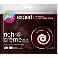 5 x Godrej Expert Rich Creme Hair Colour Dark Brown 40 gm each (Total 200gms)