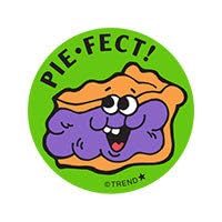 Pie-FECT!/Fruit Pie Scent Retro Scratch 'n Sniff Stinky Stickers by Trend; 24 Seals/Pack - Authentic 1980s Designs!