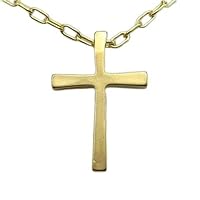 Cross Gold-Dipped Pendant Necklace on 30