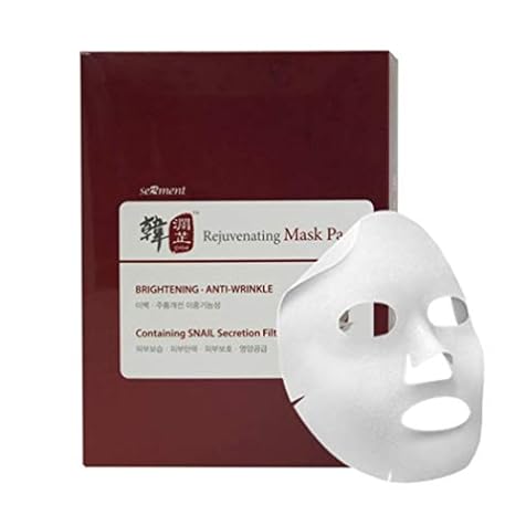 SERMENT] Korean Cosmetics Rejuvenating Snail Mask 10pcs With Advanced Super Liposome technology