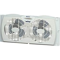Holmes Window Fan with Twin 6-Inch Reversible Airflow Blades, White