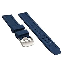 Ewatchparts 23MM RUBBER WATCH BAND STRAP COMPATIBLE WITH CITIZEN NAVIHAWK ECO DRIVE WATCH BLUE
