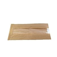 PACKNWOOD 210SVIS2212 - Paper Sandwich Bag Wax - Brown Kraft Bag with Window - Compostable Paper Sandwich Bags - Greaseproof Baguette Paper Bags - Recyclable - (8.7 x 4.7 x 2in) - (Case of 1000)