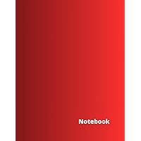 Graph Paper Notebook - Large (8.5 x 11 Inches) - 100 Pages - Red Cover (Spanish Edition)