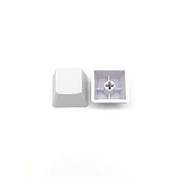 Elacgap OEM Profile White Blank Keycaps PBT Material 1U R4 Keycap for MX switches Mechanical Keyboard (White, 100pcs)
