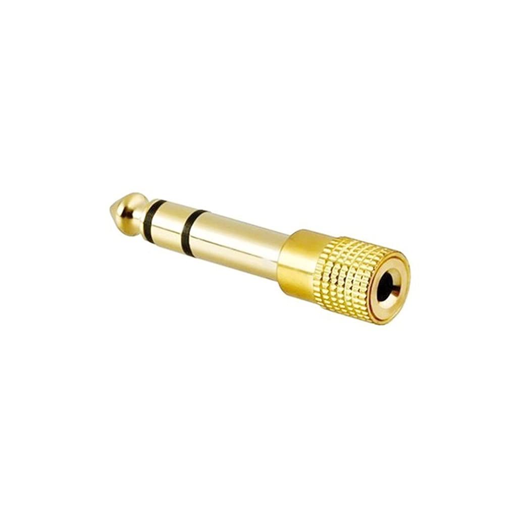 CHIUEAST Gold-Plated 6.5mm Male to 3.5mm Female Adapter Plug Headphone Mic Stereo Convertor Adapters Adapter