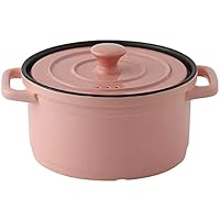 Ceramic Casserole Earthen Pot Stew Pot Cast Iron Casserole Casserole with Lid - Non-Fading and Durable, Essential for Kitchen, Capacity 3L