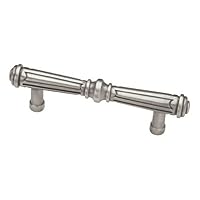 Liberty PBF135-BSP-C 3-Inch French Huit Kitchen or Furniture Cabinet Hardware Drawer Handle Pull, Brushed Satin Pewter