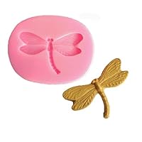 Dragonfly Silicone Mold for DIY Fondant Candy Making Chocolate Molds Lollipop Desserts Ice Cube Gum Clay Soap Biscuit Plaster Resin Cupcake Topper Cake Decor Moulds