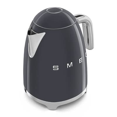 SMEG 50's Retro Style 7 Cup Electric Kettle, Slate Grey KLF03GRUS