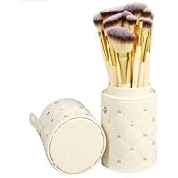 Soft Bristles Makeup Brushes - Brown , Pack of 12 , M-758