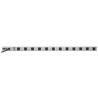 Tripp Lite 12 Right Angle Outlet Bench & Cabinet Power Strip, 36 in. Length, 15ft Cord with 5-15P Plug (PS3612RA) Black/Gray